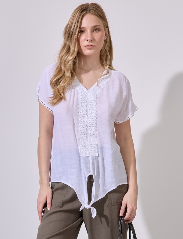 Blusa Broderie BLANCO