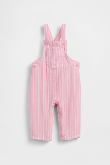 Enterito De Muselina Bebé Pink Stripe