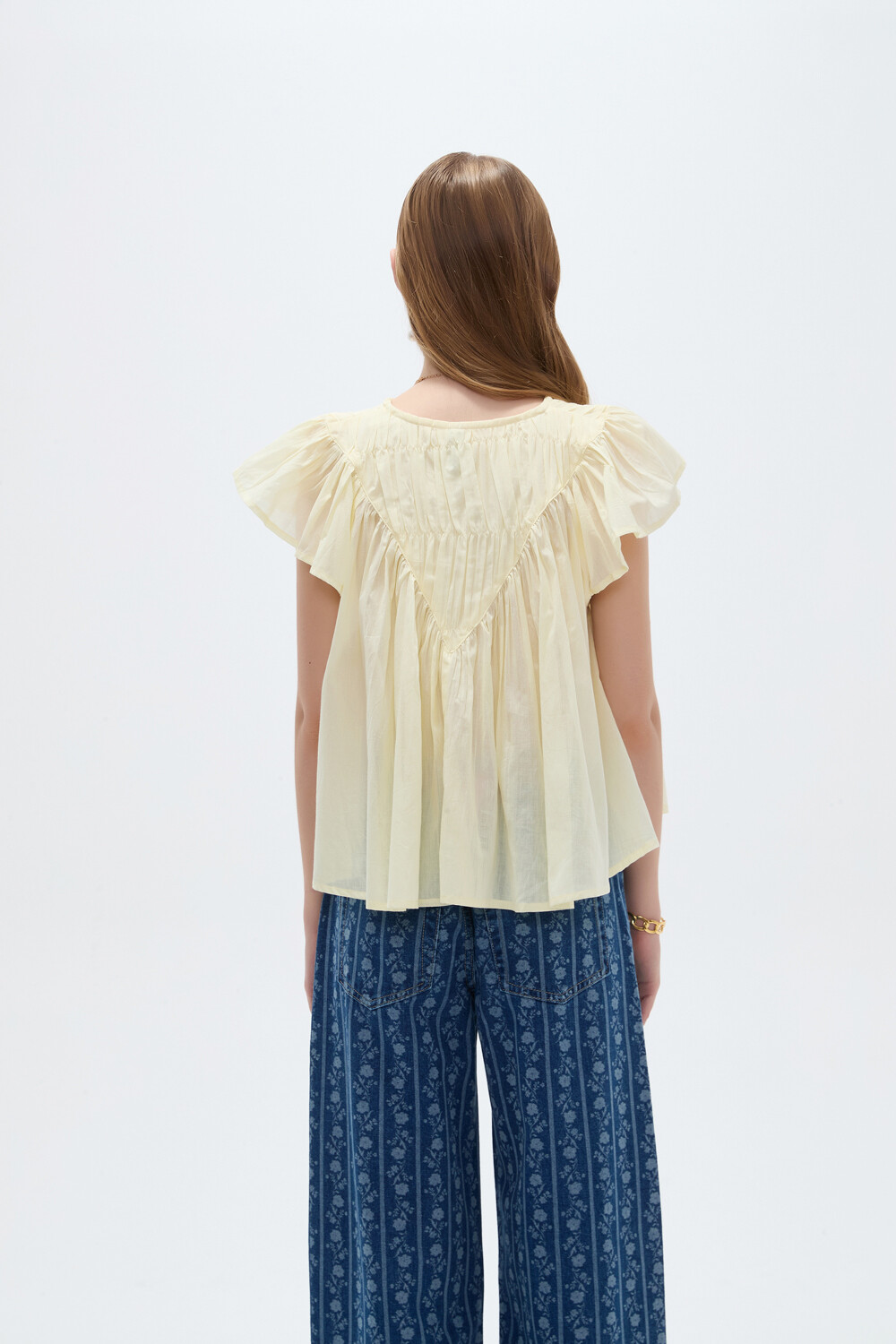 Blusa Glebe Amarillo Palido