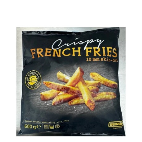 CRISPY FRENCH FRIES 10MM CON PIEL 600 GRS CRISPY FRENCH FRIES 10MM CON PIEL 600 GRS
