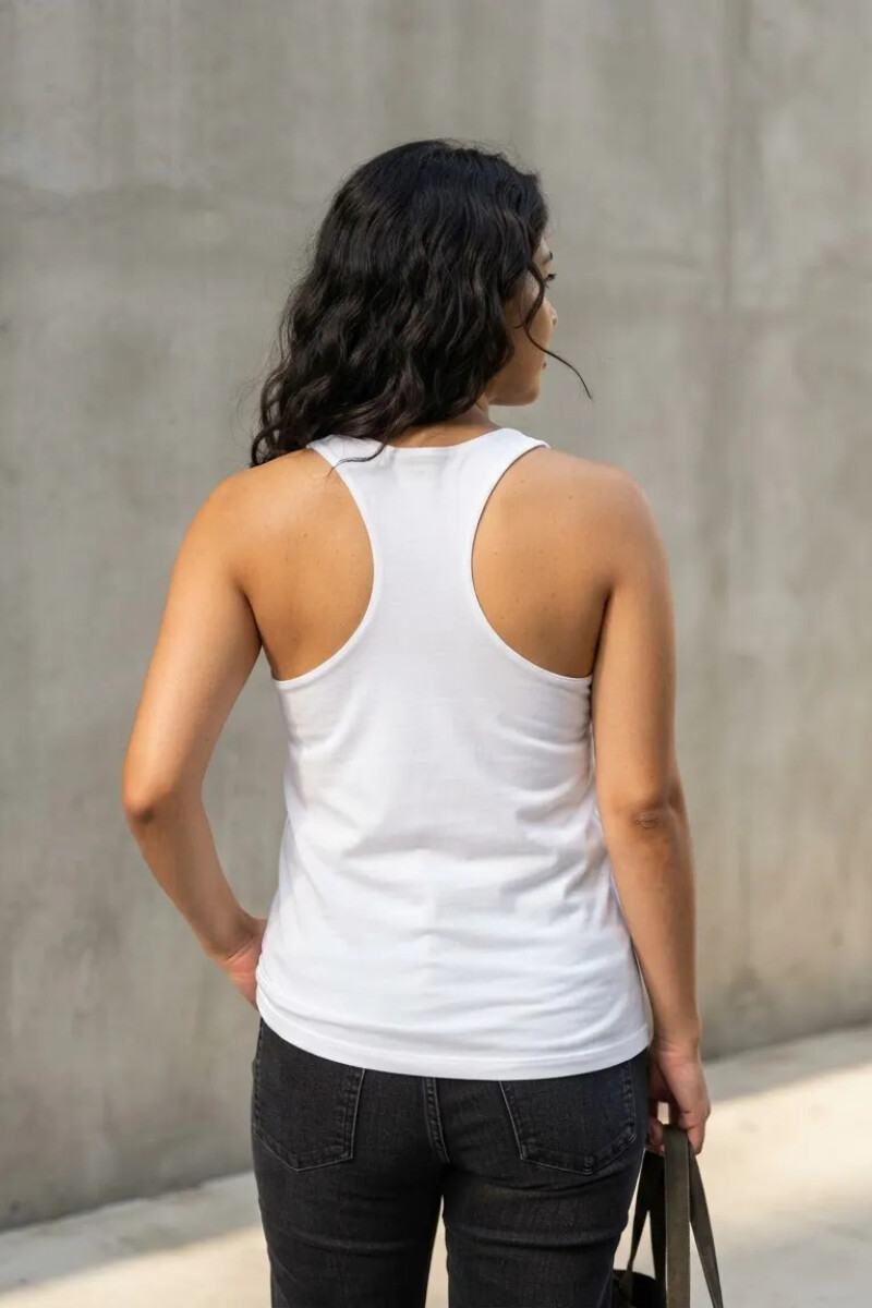 Musculosa Deportiva Oreiro Blanco