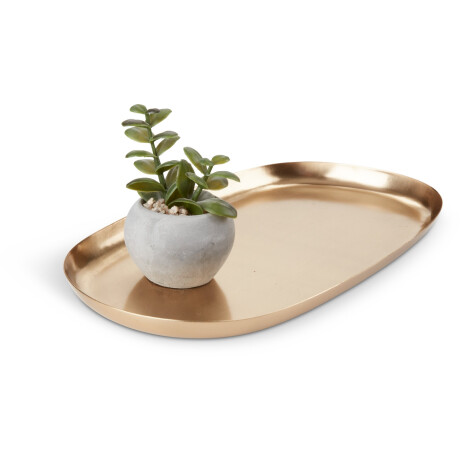 Bandeja decorativa NIELSEN A17xL30cm lat Dorado