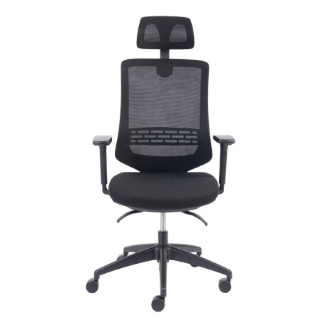 SILLA DE OFICINA GERENCIAL POLIPROPILENO-Y-FIBRA-DE-VIDRIO NEGRO K-206AH