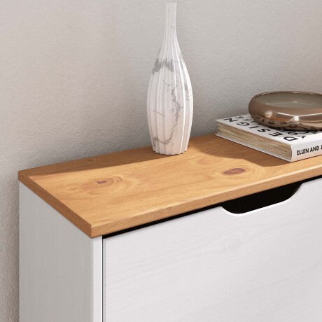 ZAPATERA HORIZONTAL MADERA BLANCO SARASOTA