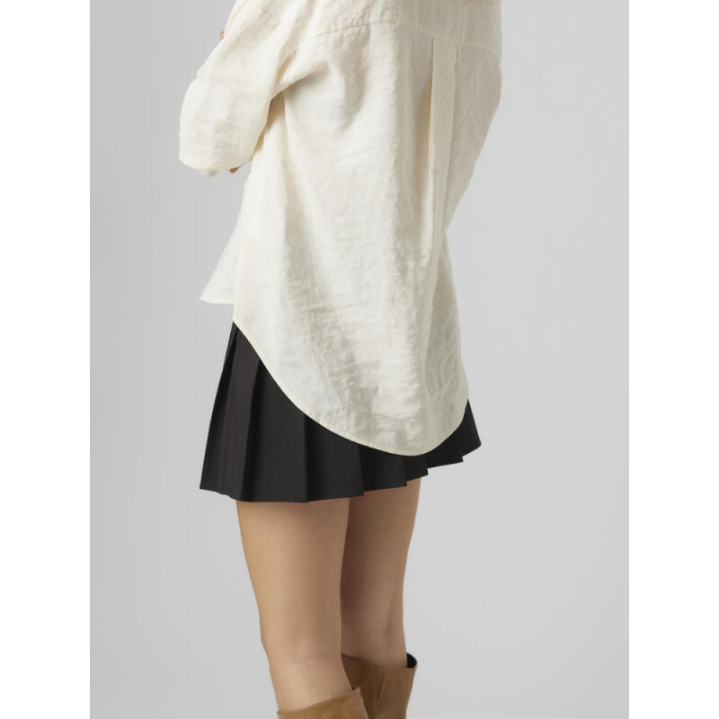 VMQUEENY LS OVERSIZE SHIRT WVN GA NOOS CORE-12 1 Antique White