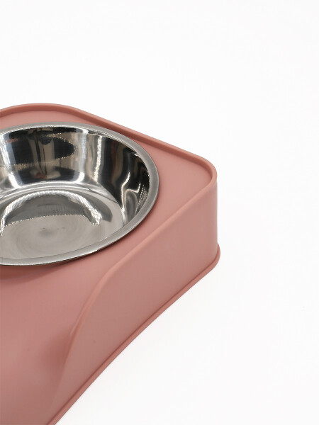 PLATO DOBLE CON PATAS ROSADO