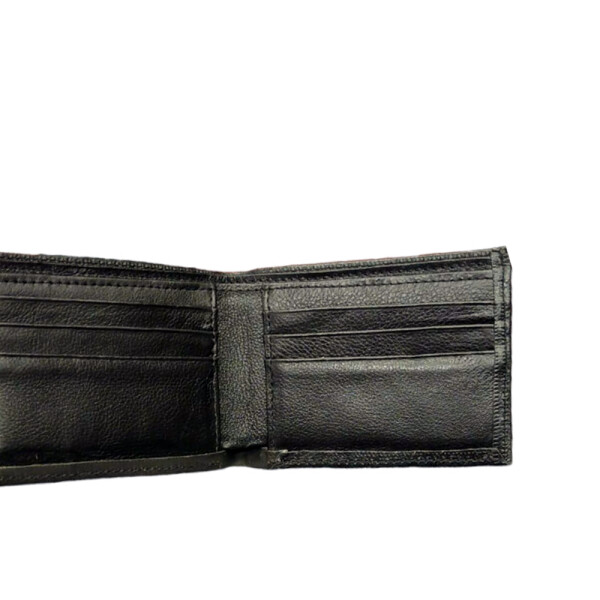 Billetera Caballero De Cuero Con Divisiones 822 Negro