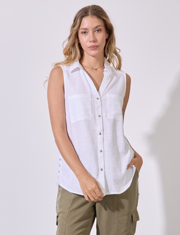 Camisola Lino BLANCO