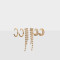Aros Sets Con strass Set De Aros Con Strass - Dorado