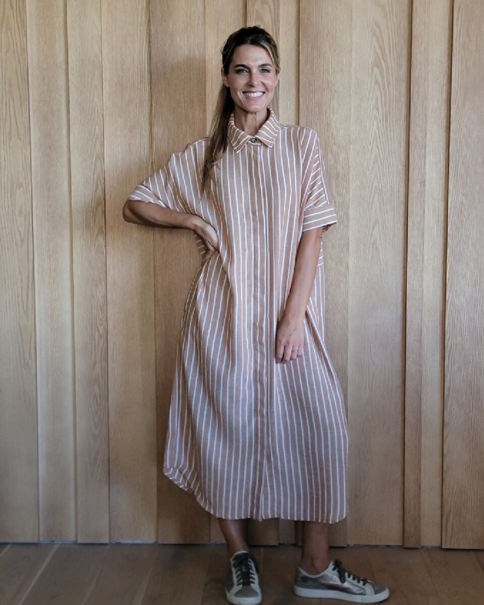 Túnica Costa - Lino Raya Camel 