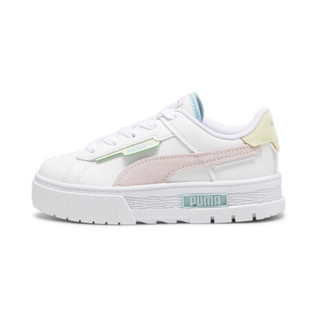 Tenis Puma Niña Precio - Mayze Leather JR Blancos/Rosas