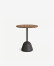 Mesa Saura de madera de acacia acabado nogal Ø70 cm