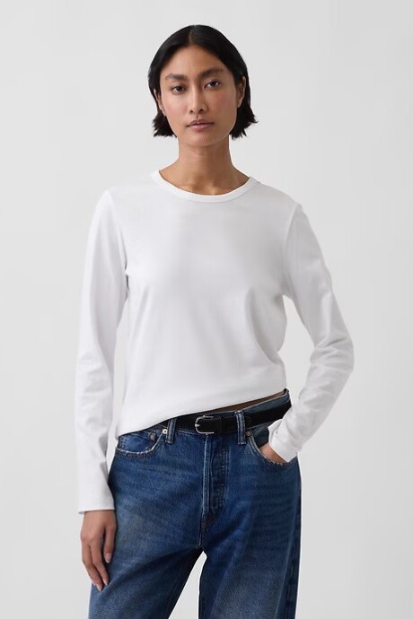 Remera Algodón Orgánico Mujer Fresh White