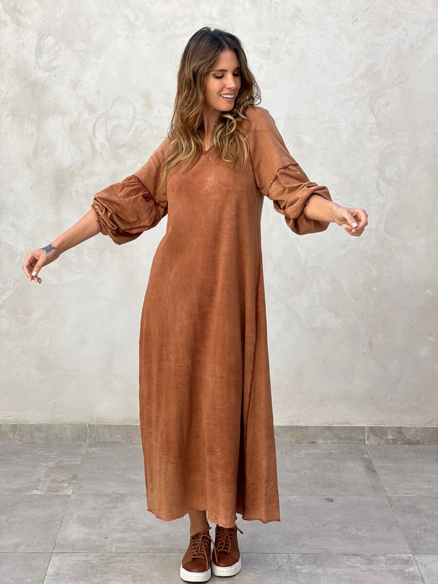 VESTIDO BODIL - TOSTADO 