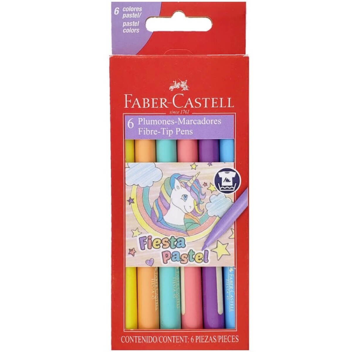 Marcadores Pastel x6 Faber-Castell 