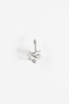 Earcuff wavy irregular plateado