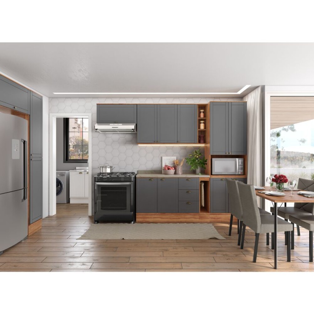 Bajo Mesada Americana 120cm Gris Bajo Mesada Americana 120cm Gris