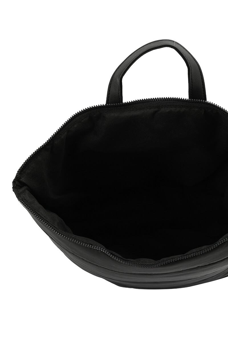 Mochila puffer Negro