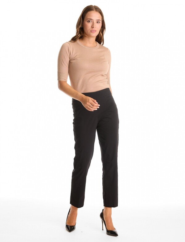 Pantalon Slim & Shape Pull On NEGRO