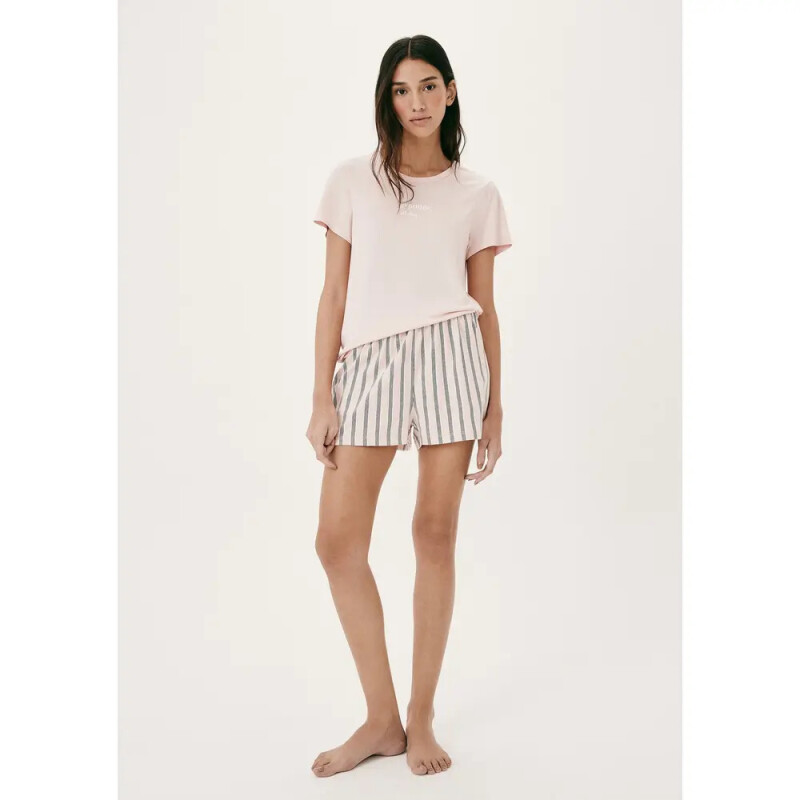 PIJAMA MM FEM ROSA CLARO