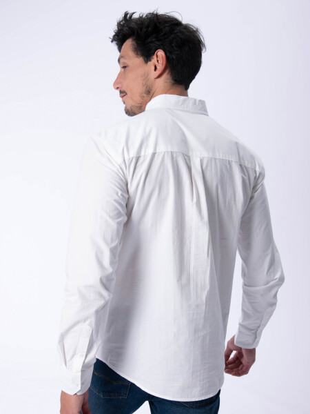Camisa manga larga formal Blanca