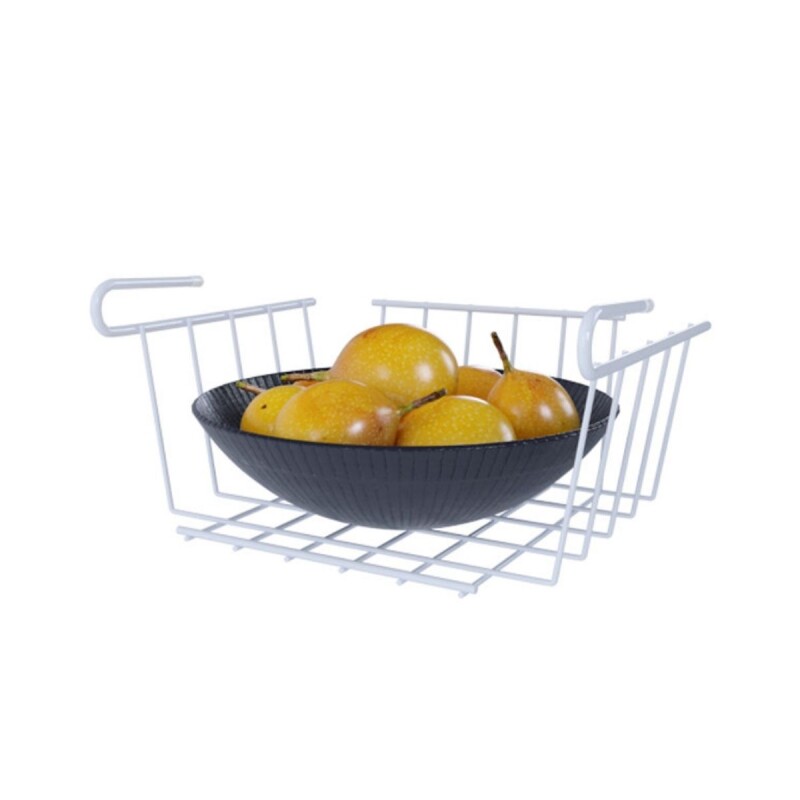Cesto organizador colgante pequeño 25,6 x 20cm BLANCO
