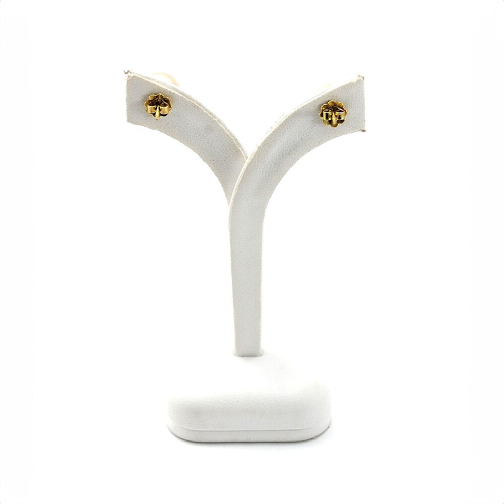 8,5 mm Caravanas en Oro 18 K Con Perlas 8,5 mm Caravanas en Oro 18 K Con Perlas