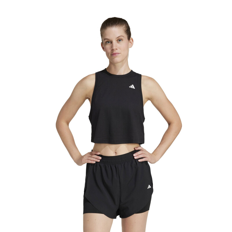 Musculosa de Mujer Adidas BVD Train Essentials Boxy Workout Negro