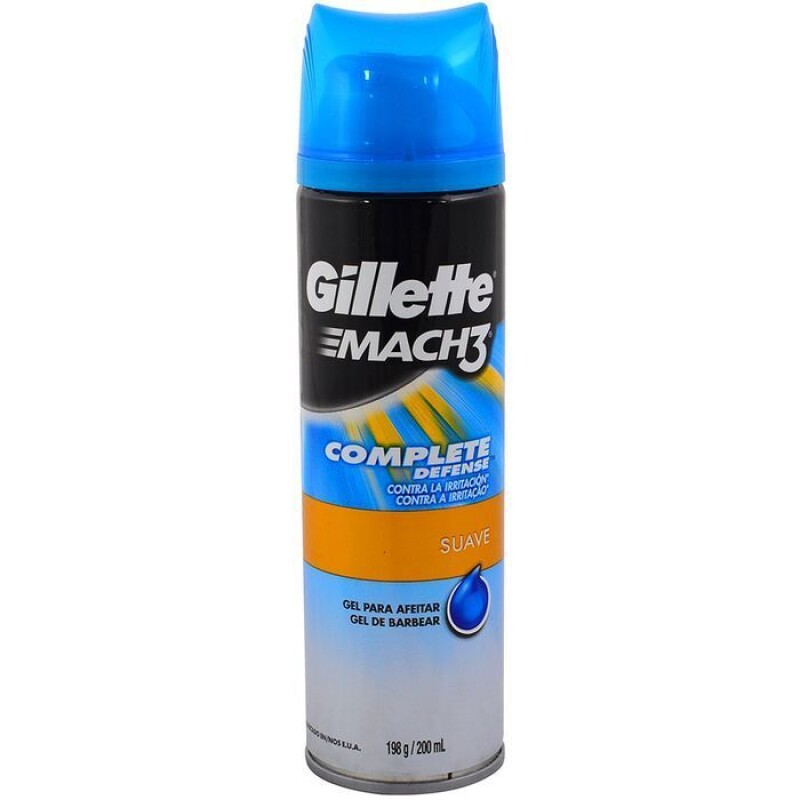 GILLETTE MACH 3 GEL COMPLETE DEFENSE SUAVE 200 ml GILLETTE MACH 3 GEL COMPLETE DEFENSE SUAVE 200 ml