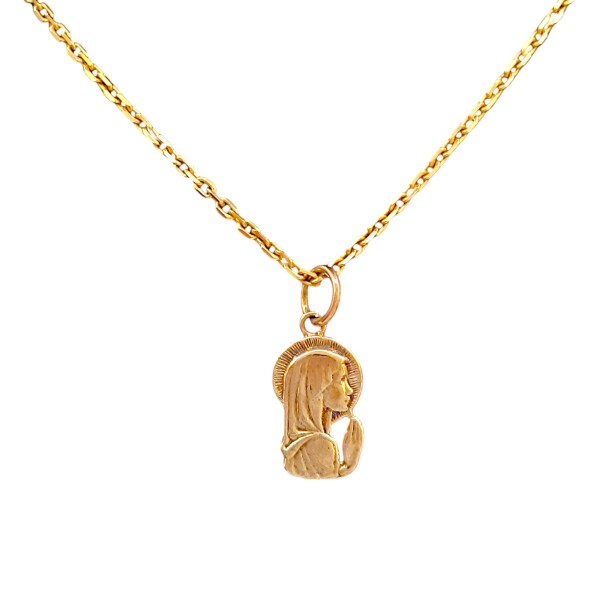 Dije Virgen Niña-Oro bajo-Sin piedra-CP8612 sinpiedra