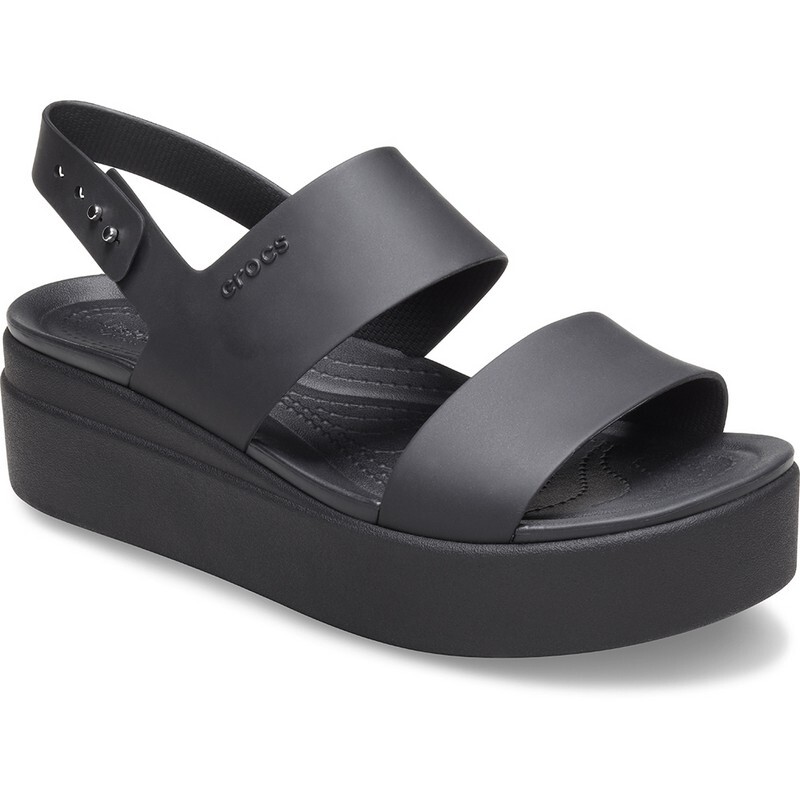 Sandalias Crocs Brooklyn Low Wedge Negro