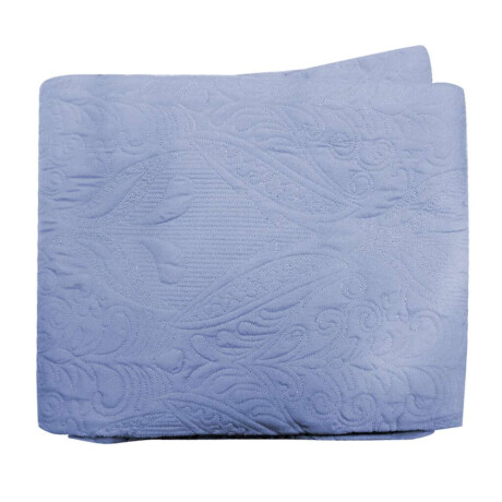 Colcha H&K Portugal 2 Plazas 220 x 240 cm Azul Piedra