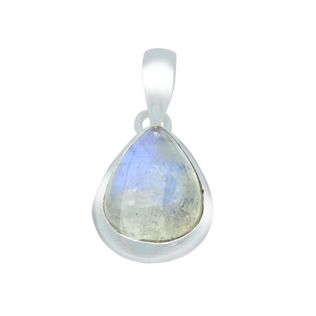 Colgante de plata 925 con piedra de la luna. Colgante de plata 925 con piedra de la luna.