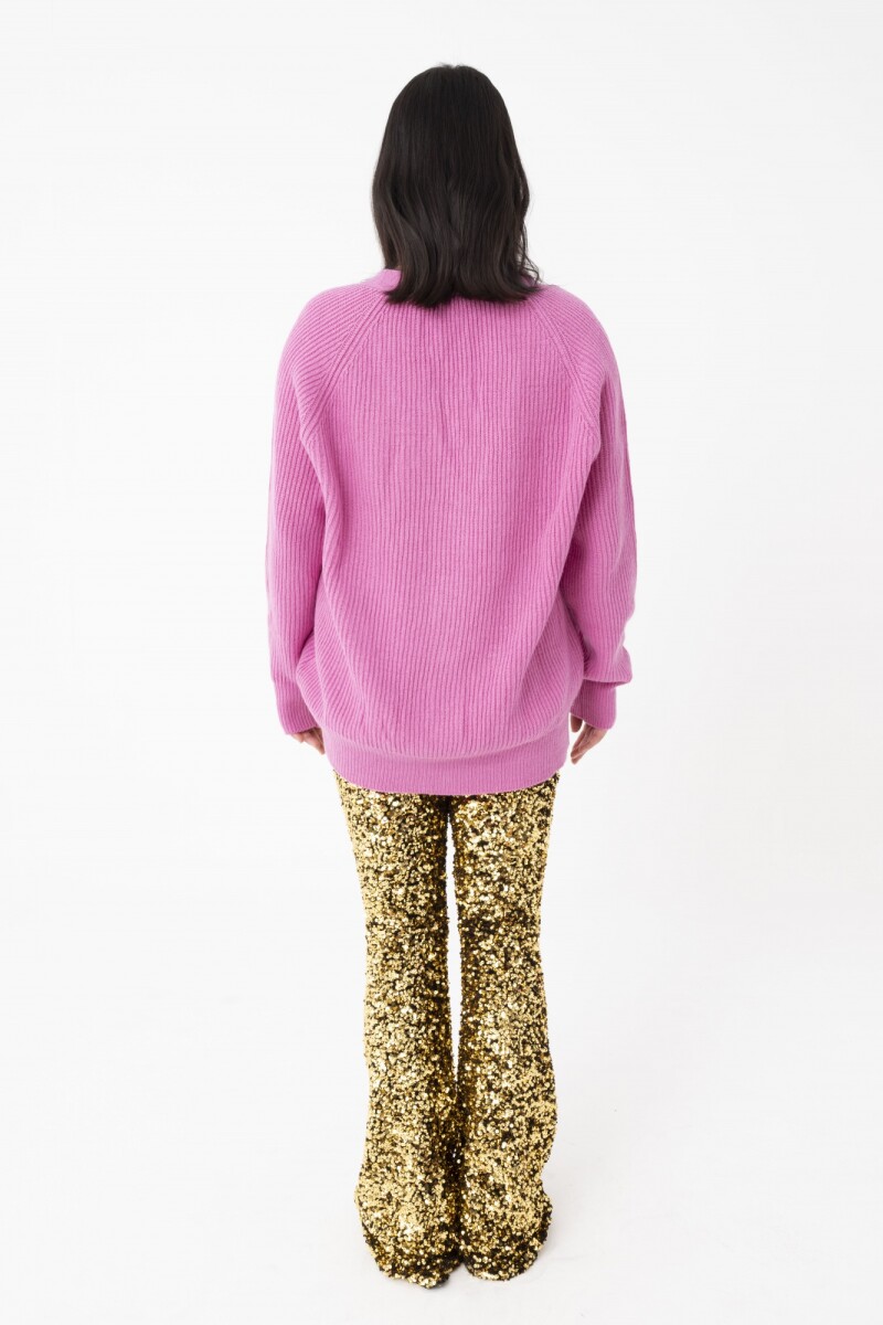 Pantalón flare Oro