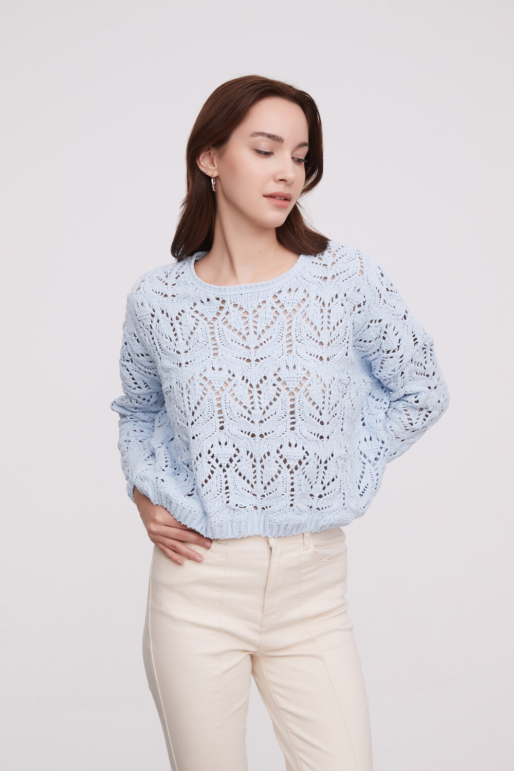 Sweater Idara Celeste Claro