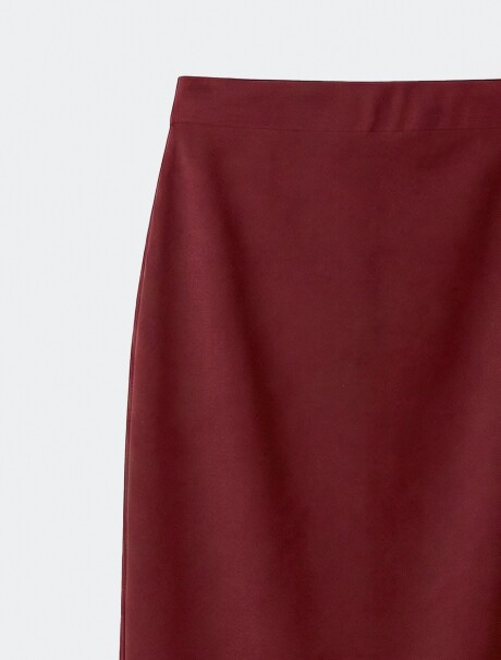 POLLERA MIDI - NEGRO ROJO