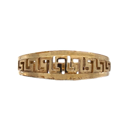 Anillo de oro 9 ktes, GUARDA GRIEGA Anillo de oro 9 ktes, GUARDA GRIEGA
