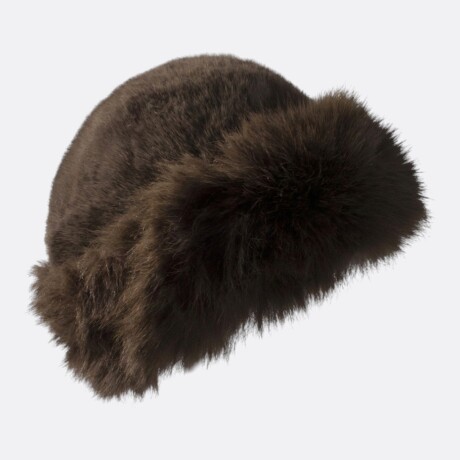 Gorro de Piel Sintética Estilo Cosaco Infantil Marrón