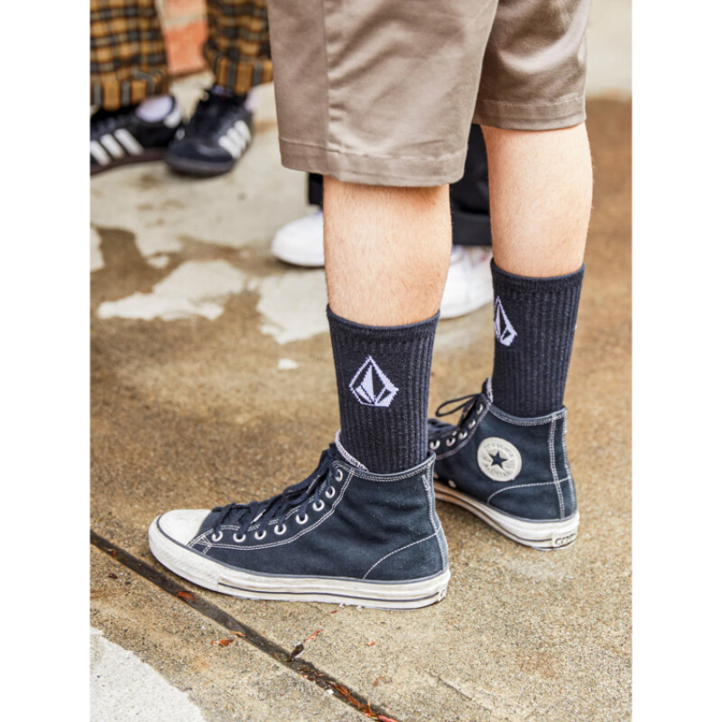 Medias Volcom ABG Full Stone Sock 3PK - Negro Medias Volcom ABG Full Stone Sock 3PK - Negro