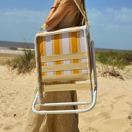 Reposera playa plegable con correa Club Petates Amarillo