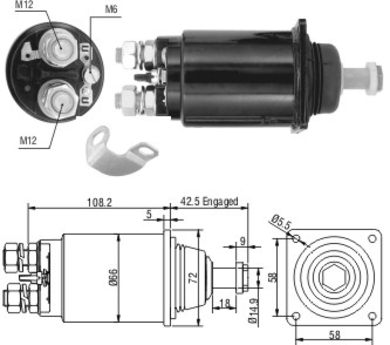 AUTOMATICO DE ARRANQUE - FORD CARGO M.BENZ TRUCK VW 12V BOSCH ZM 