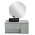 CONJUNTO DE BAÑO HABITARE MODELO SY1045-100 / MUEBLE + BACHA + ESPEJO Conjunto De Baño Habitare Modelo Sy1045-100 / Mueble + Bacha + Espejo