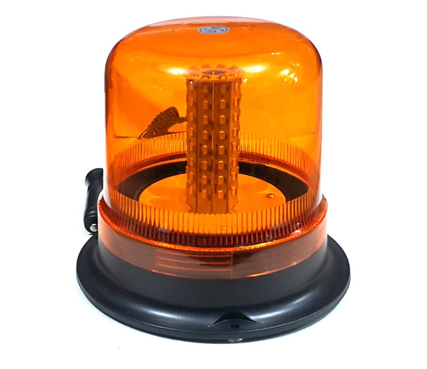 SEÑALIZACION - BALIZA GIRATORIA LED 12/24V D=20CM H=18CM AMBAR - 