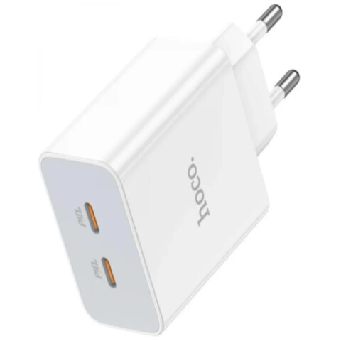 Hoco cargador leader 2 USB-C 35W White Hoco cargador leader 2 USB-C 35W White