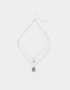 Collares Cortos Bañada en Plata Collar Multicadena Bañado En Plata - Plateado