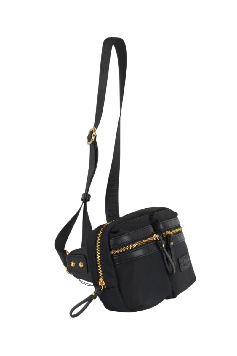 Riñonera con bolsillos Negro