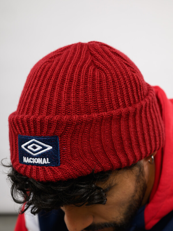GORRO BEANIE Nacional Hombre Beige, ordeaux