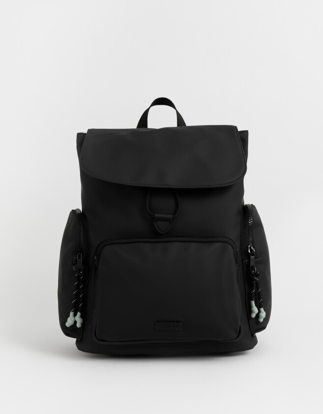 Mochilas Urbanas Deportivo Mochila Efecto Engomada - Negro