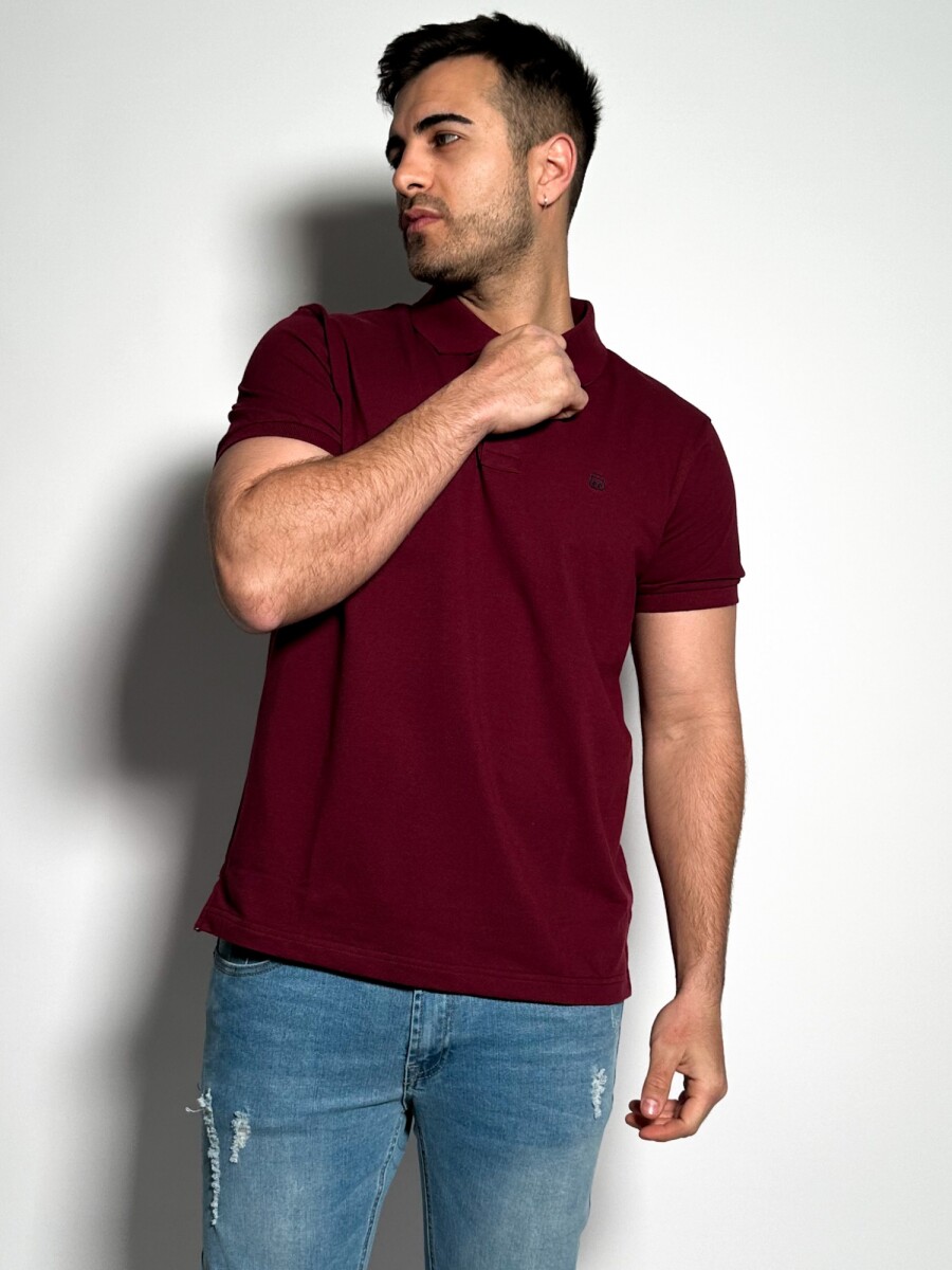 Polo Lisa Lux - Bordo 
