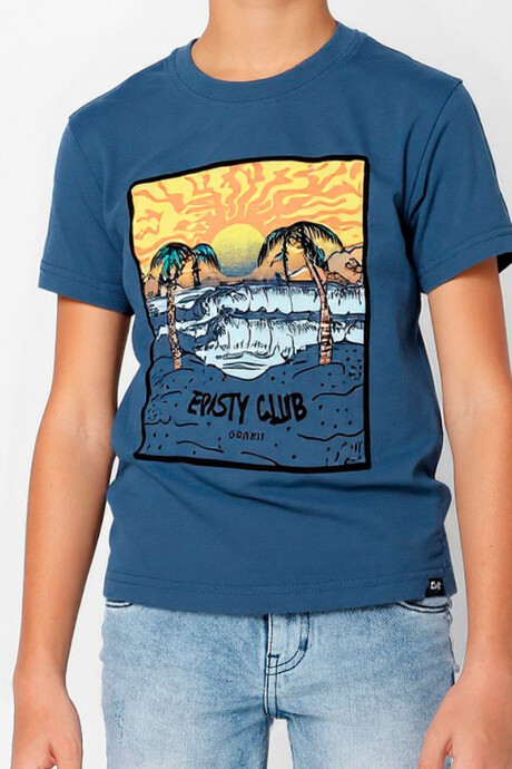 T-SHIRT CRATER TEEN RUSTY Azul Piedra